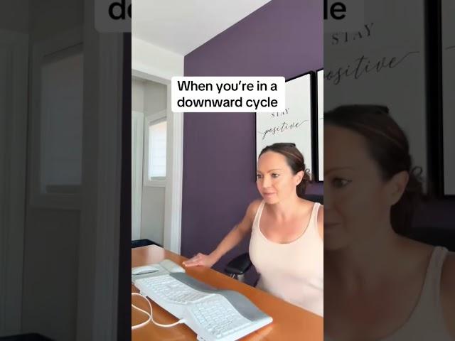 When you’re in a downward spiral, your go-to feeling is denial. #denial #down #startingover #truth
