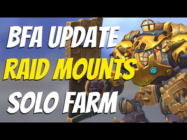 How to get ALL BFA Raid Mounts Solo  - WoW Raid Mounts Guide