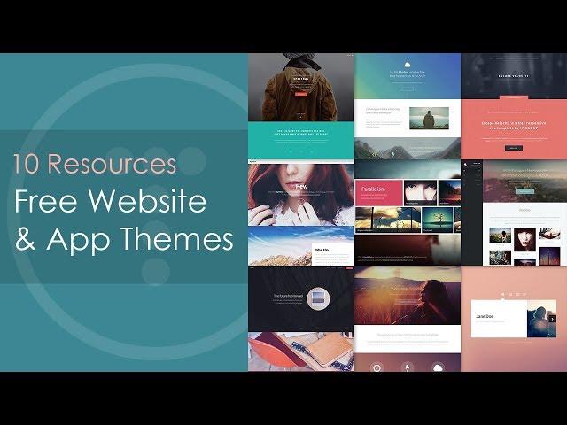 10 Resources For Free Website & Web App Themes