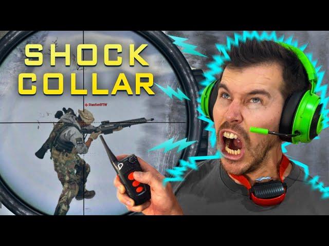 Playing Call Of Duty with Dog Shock Collars! (pain is funny)