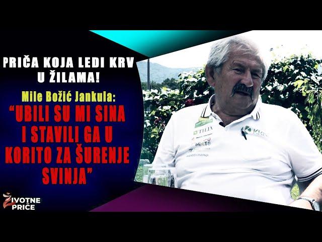 UBILI SU MI SINA I STAVILI GA U KORITO ZA ŠURENJE SVINJA! Priča ledi krv u žilama!Mile Bozic Jankula