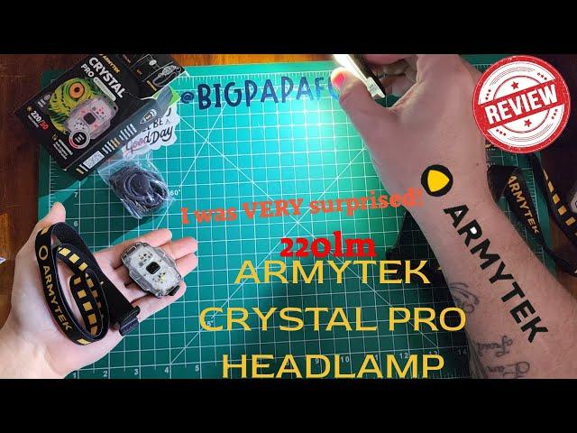 ARMYTEK CRYSTAL PRO 220lm HEADLAMP Bike light Versatile flashlight 7 IN 1