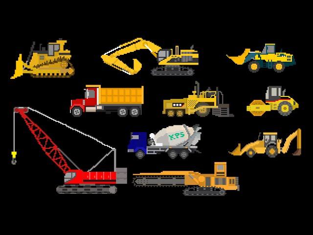 Construction Vehicles - Trucks & Equipment - The Kids' Picture Show (Fun & Educational)