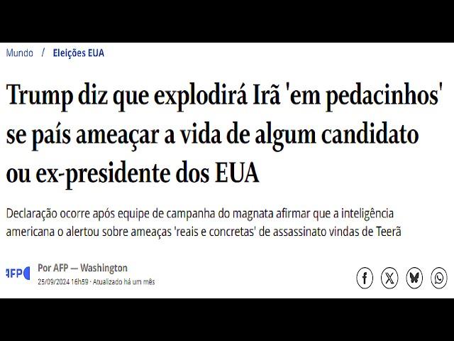 A FARSA DO TRUMP "DA PAZ"