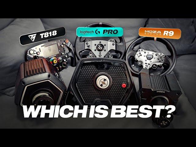 Which Direct Drive Wheel Is The Best? Logitech G Pro vs Thrustmaster T818 vs Moza R9