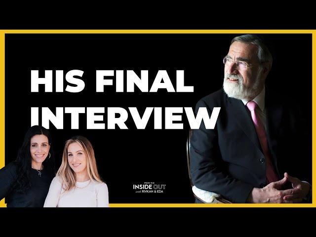 Rabbi Lord Jonathan Sacks: An Unconventional Path To Leadership | From The Inside Out Podcast