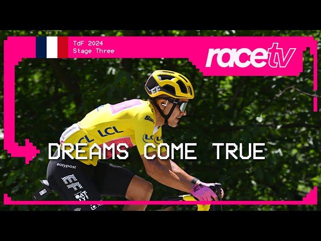 OUR YELLOW JERSEY -  Stage Three | RaceTV | Richard Carapaz | Tour de France 2024