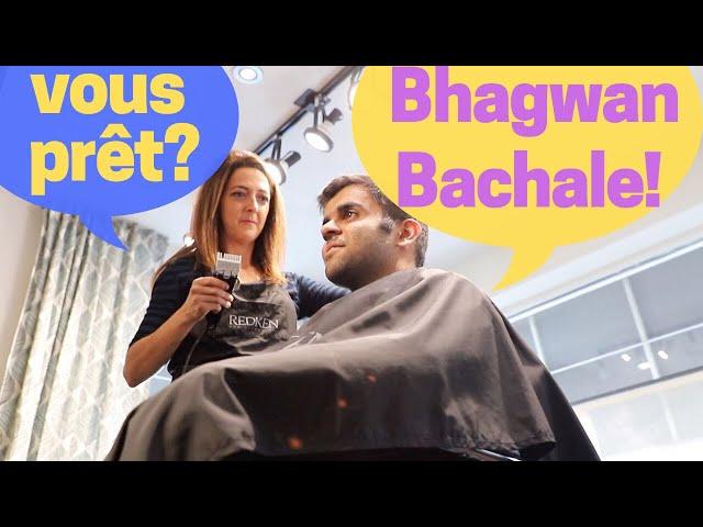 First Haircut in French Canada - The Story of an AMAZING Hair Stylist in an everyday salon!