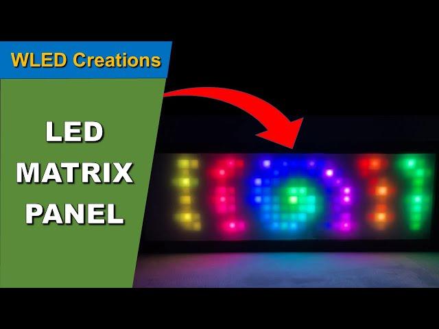 WLED 2D Matrix Diffusion Frame (ESP8266 & WS2812B WLED Project)