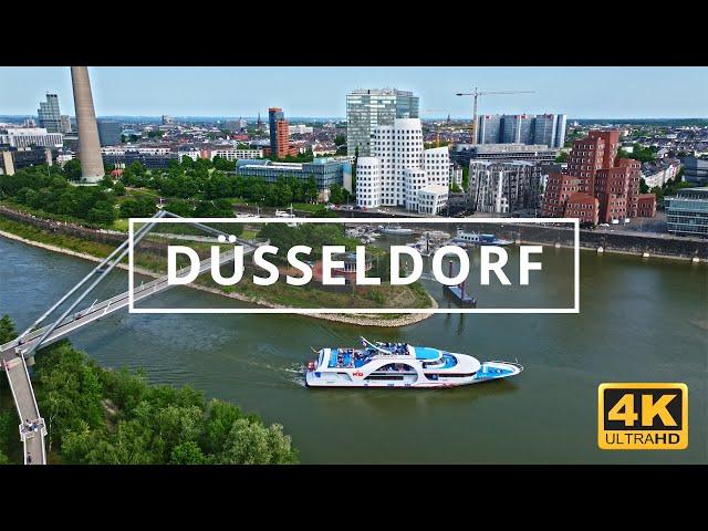 Düsseldorf , Germany  | 4K Drone Footage (With Subtitles)