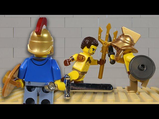 LEGO Gladiator Fail STOP MOTION LEGO Gladiator Portal Fight | Billy Bricks | Lego Gladiator