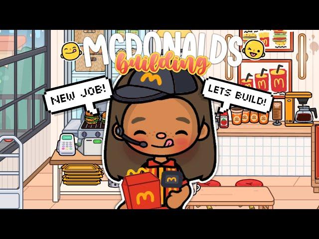 Building a MCDONALDS In Toca World!  || with voice  || Toca Life World 