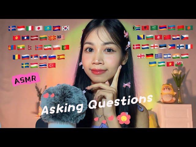 ASMR Asking You Questions in 62 Languages