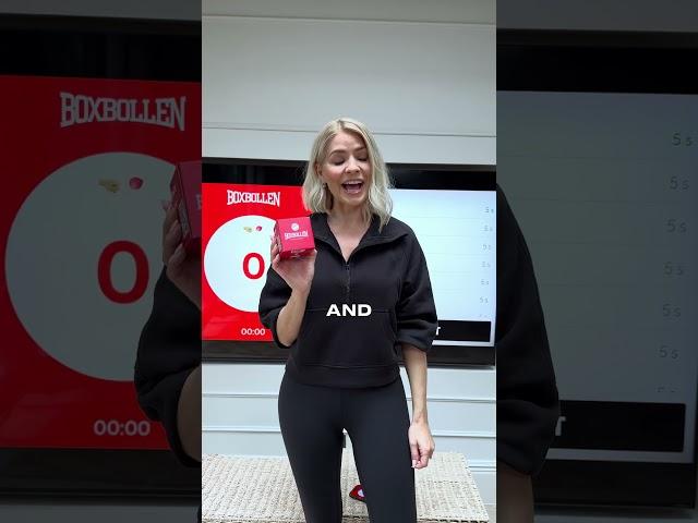 Holly Willoughby playing Boxbollen with her niece 