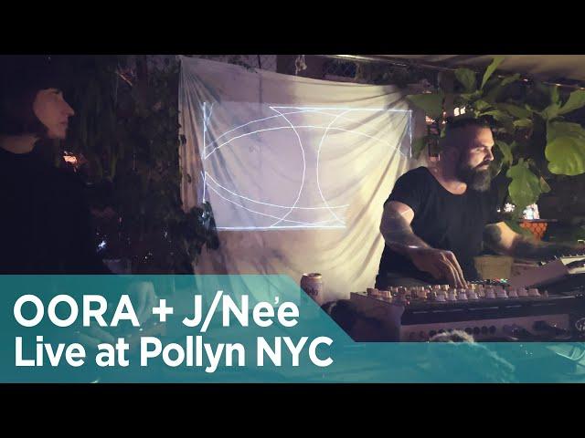 Oora + J/Née  -  Live Improvisation Audio/Visual Set at Pollyn NYC