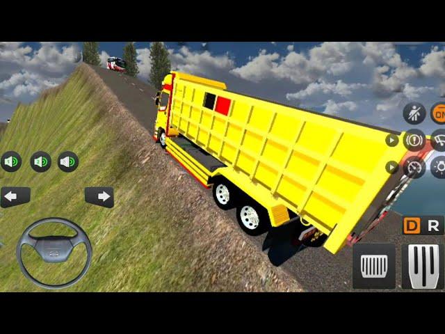 MOBIL TRUK OLENG MELEWATI TANJAKAN MENEMBUS AWAN BUSSID MOBIL SIMULATOR