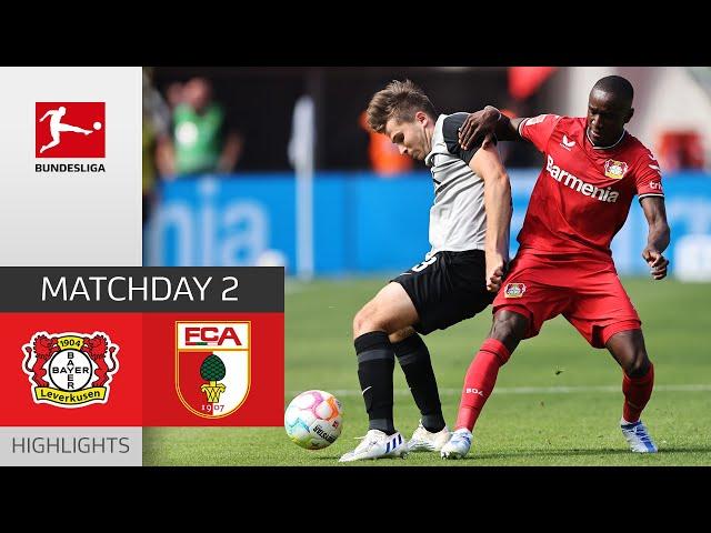 Bayer 04 Leverkusen - FC Augsburg 1-2 | Highlights | Matchday 2 – Bundesliga 2022/23