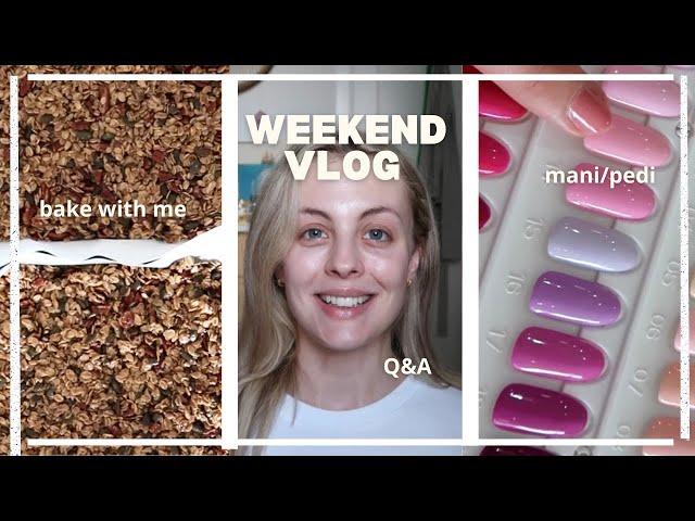 WEEKEND VLOG | granola recipe, q&a, makeup storage & more