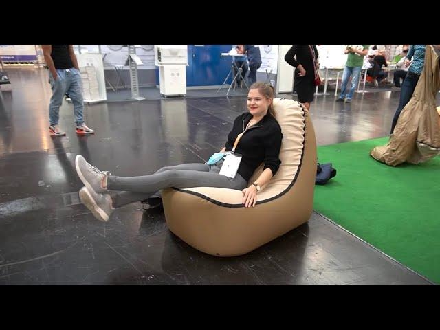 Must see:Camping Trono:in seconds inflatable armchairs for camping and the beach. Caravan Salon 2020