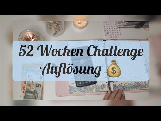 1378€ verteilen  | 52 Wochen Challenge auflösen 