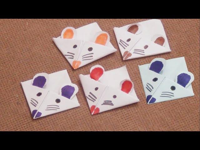 How to make mice corner Book marks By Paper - paper crafts - Corner Bookmark - great paper art