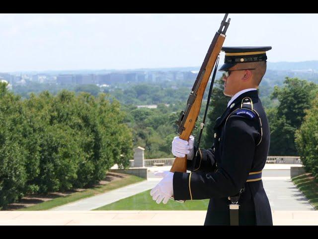 Changing of the Guard and wreath laying at Arlington National Cemetery Washington D.C.