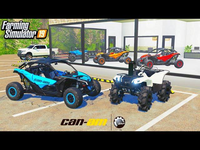 LAUNCHING CAN-AM POWERSPORTS STORE! (LUXURY MAVERICK XRS, SPORTSMAN) | FARMING SIMULATOR 2019