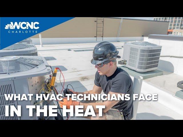 HVAC workers see, feel the strain of the summer heat