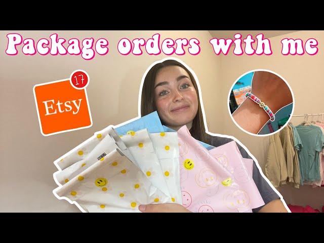 package orders with me - ep. 1 - etsy small business