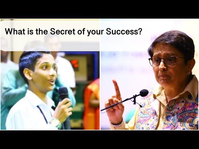 Dr. Kiran Bedi's "Secret of Success"