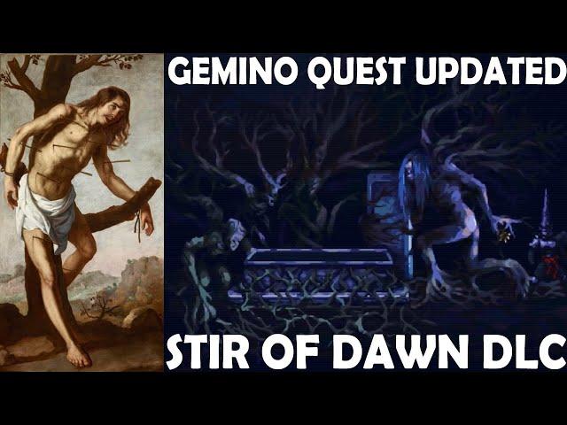 Gemino Quest Updated Stir of dawn dlc, Blasphemous,  Dried flowers bather in tears New location