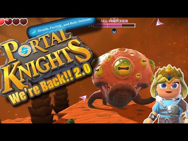 ⭐ Portal Knights 2024  ⭐ The All watcher. Elves, Furfolk, rifts, Relic defence and much more!