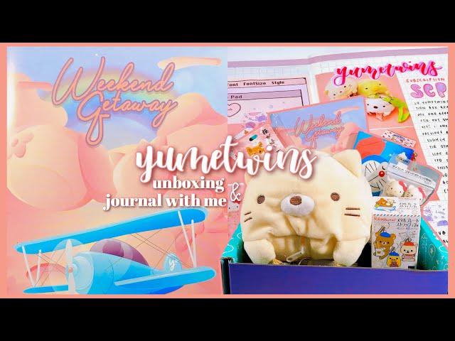 yumetwins kawaii subscription box unboxing + journal with me