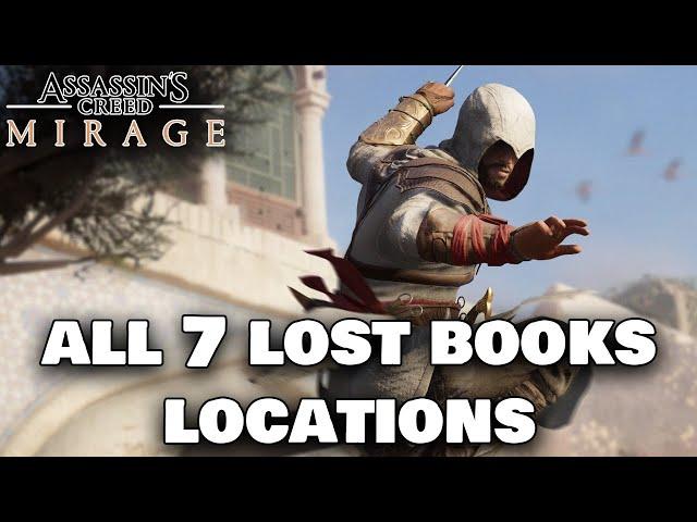 Assassin's Creed Mirage - All 7 Lost Books Locations (Scholar/Al-Jahiz Trophy)