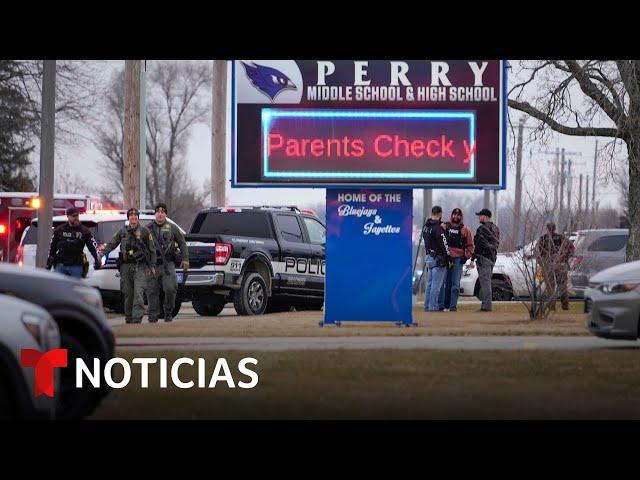 Autoridades informan sobre la investigación del tiroteo escolar mortal en Iowa en enero