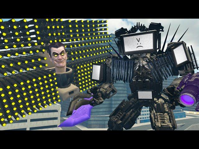 ASTRA TV MAN TITAN VS GMAN 1000 GUNS SKIBIDI TOILET! IN GARRY'S MOD!