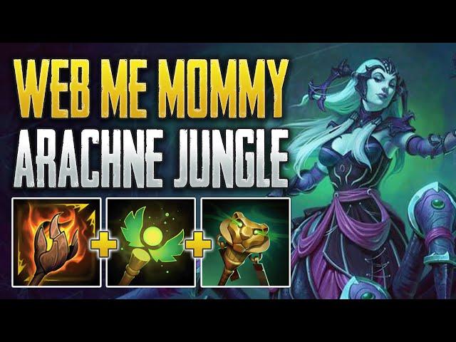 GETTING STICKY! | Arachne Jungle Gameplay | SMITE 1 Conquest