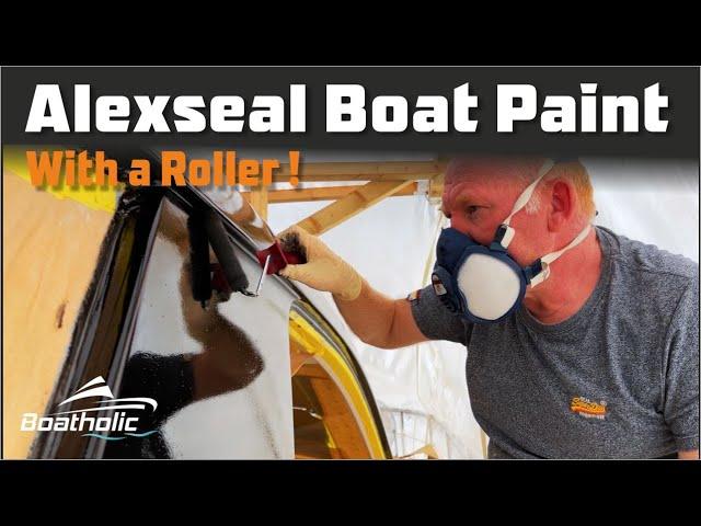 PAINTING our BOAT with ALEXSEAL using a ROLLER - EP.74