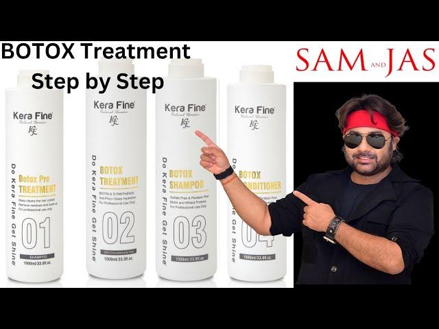 kerafine Botox Treatment Step by step by Sam and Jas Hair & Makeup Academy Mumbai