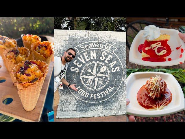 Trying Food From All Over The World At The Seven Seas Food Festival! | Seaworld Orlando 2025!