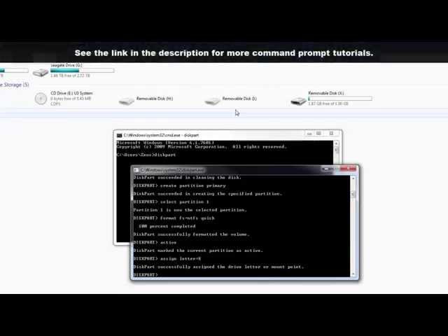 How to Format a USB Flash Drive using Command Prompt in Windows