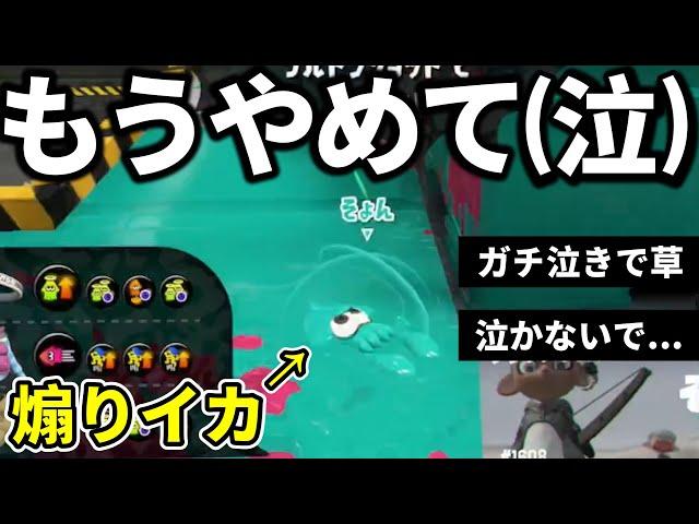 【号泣】配信中、煽りイカされたストレスでガチ泣きしてしまう大学生【スプラトゥーン3】