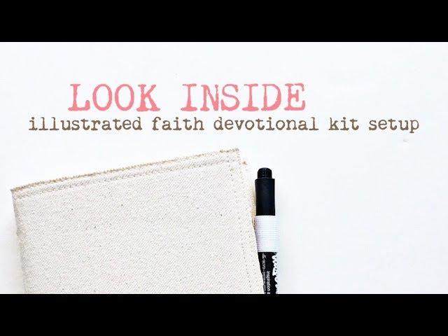 Look Inside // Illustrated Faith monthly devotional setup