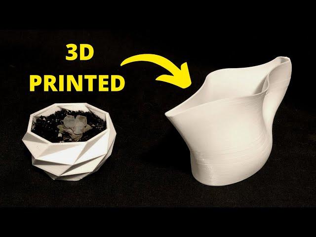 Geometric Planter and Watering Can 3D Printing TimeLapse - Ender 3 V2