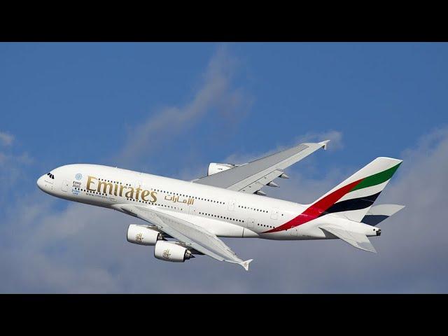 Emirates A380 White Noise Sound for Sleeping or Studying ️ 10 Hours Jet Engines