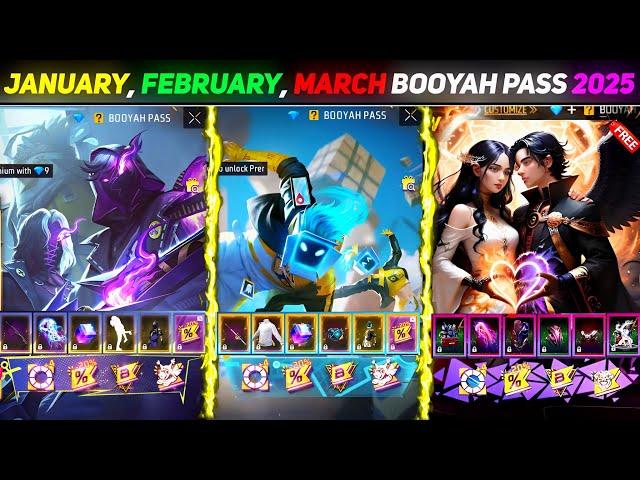 Next Booyah Pass In Free Fire| January Booyah Pass Free Fire 2025 | February Booyah Pass Free Fire