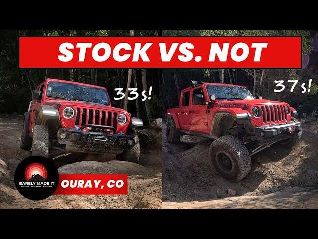 Can this stock Rubicon 4XE do these trails? Poughkeepsie Gulch / Engineer Pass, Ouray Colorado