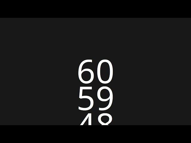 60 Second Countup Timer