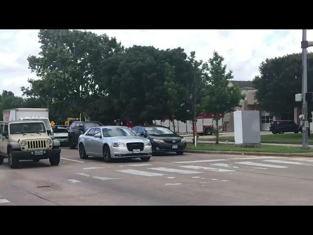 Houston Fire Dept. Rescue#11 en-route to a Multi Vehicle Collision with Extrication Needed