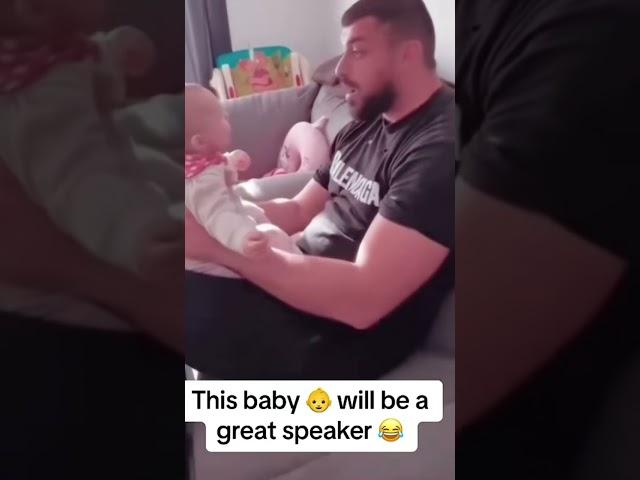 This #baby will be a great #speaker one day! 